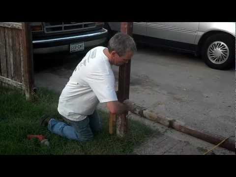 how to remove fence post