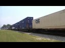 CSX 7607 Leads CSX Q126, Intermodal, at Stevenson
