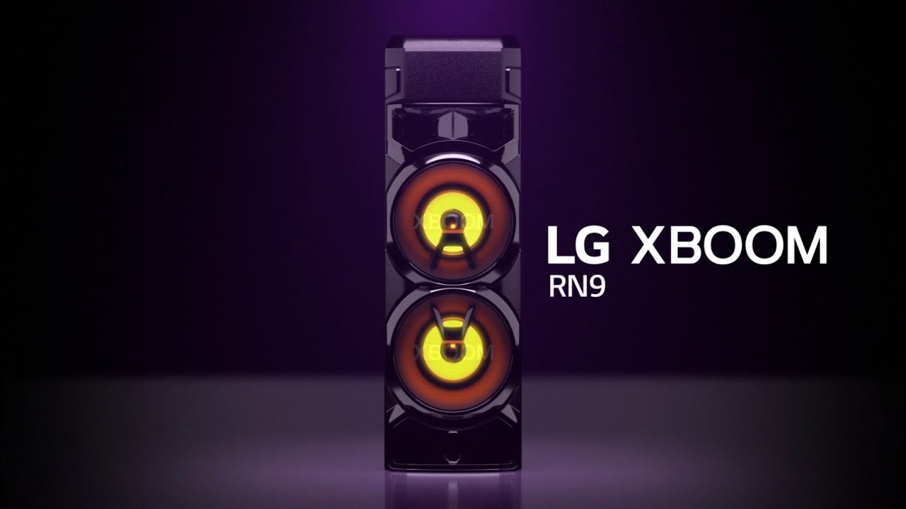 LG Caixa Acústica LG Xboom RN9 MultI Bluetooth USB HDMI Super Graves Entrada de Microfone e Guitarra Karaokê, RN9