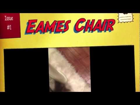 intallation - Installation of a base to an upholstered Herman Miller Eames shell chair - simple and straightforward guide, with the use of some toilet (!) rubber washers f...