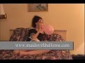 French Maid Blows Up a Balloon