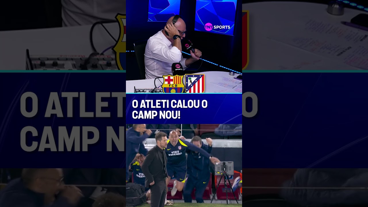 SOLTA A VOZ, ANDRE HENNING! Se liga na narração da vitória do Atlético para cima do Barça #shorts