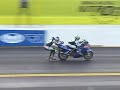 skater with 130mph Nitrolympx drag Racing Germany