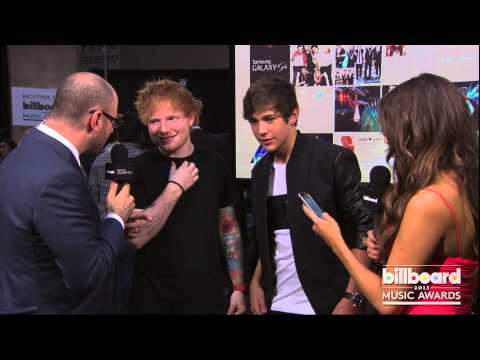 Ed Sheeran Backstage at the Billboard Music Awards 2013