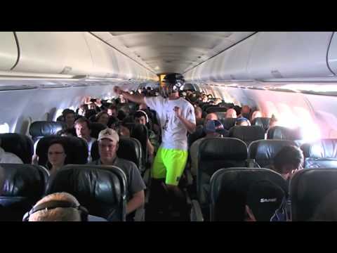 El Harlem Shake realizado en un avión