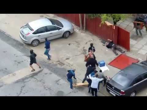 Bataie suporteri / Hooligans Fight Rapid-Steaua 14.04.2013