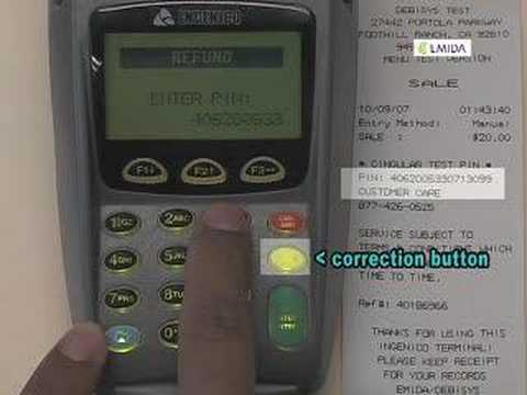 Complete a PIN Refund Transaction - Ingenico Elite 710/712