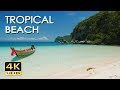 4K TROPICAL BEACH - RELAXING SEA/ OCEAN WAVE SOUNDS & UL ..