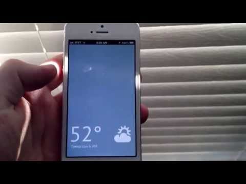 Screenshot of Weather app