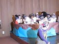 Alex Pilgrim sails on the Mayflower at Noahs Ark Preschool
