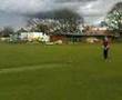 Mo getting hit by cricket ball