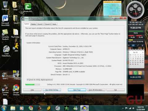 how to perform dxdiag