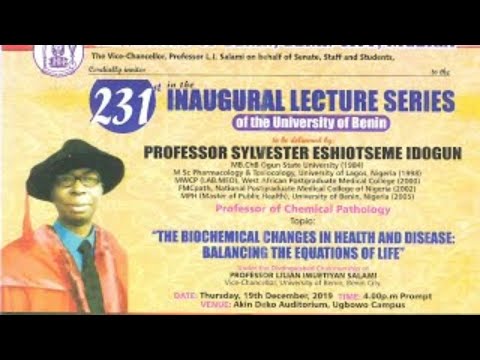 Live Event: The 231st Inaugural Lecture Live Event: The 231st Inaugural Lecture