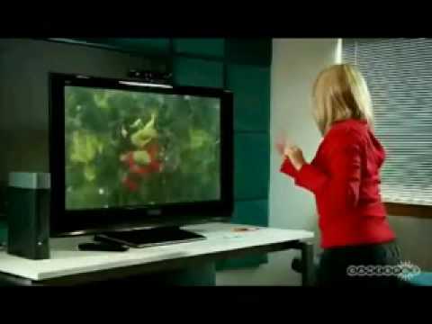 XBOX 360 Project Natal live gameplay with talking