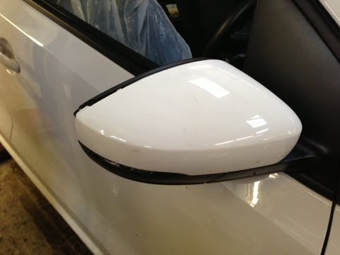 VW Polo mirror cap, glass and indicator repeater replacement