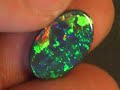 Bright Gem Green Black Opal 2.90ct