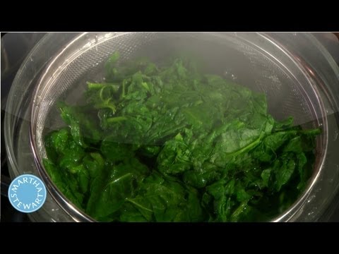how to drain spinach