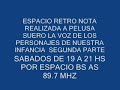 ESPACIO RETRO NOTA A PELUSA SUERO LA VOZ DE LARGUIRUCHO