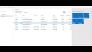 Analyzing Vendor Activity in Dynamics 365 for Financials - Project Madeira