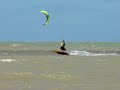 Mirela no kitesurf