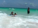 Boogie boarding at Crane Beach