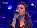 tanya chua at golden chinese melody awards held in singapore, singing beautiful love.