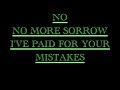 Linkin Park - No More Sorrow LYRICS