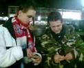 Streichh�lzer im Mund aussmachen