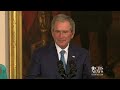 George W. Bush Tears Up Talking About His Dad