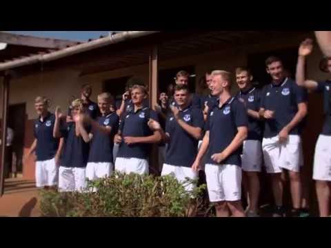 Everton Under-18s donate old kit to school in South Africa Everton Under-18s donate old kit to school in South Africa