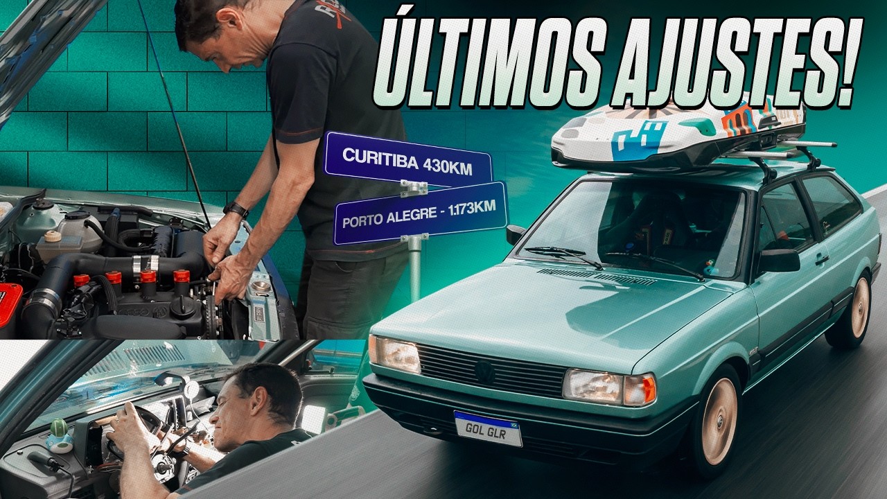 Revisão final após algumas surpresas antes de pegar estrada com o GLR na Caravana FuelTech Velopark!