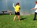 Gavin VS. Brielle in a noodle fight
