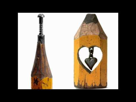 ¿Se puede hacer arte con la punta de los lápices?