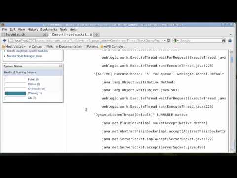 how to troubleshoot weblogic server