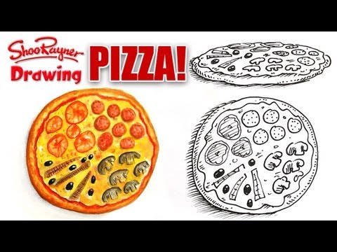 How to draw a Pizza