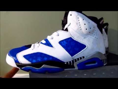 0 Air Jordan VI Orlando Magic Customs for Gilbert Arenas
