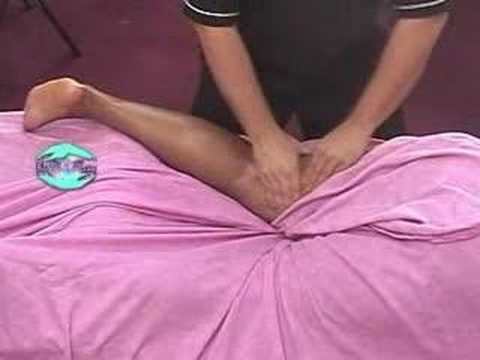 Professional Prone Leg Massage