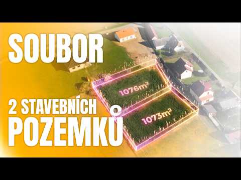 Video Pozemky se stavebním povolením, 40 min Praha, 2 domy