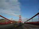 Crossing the Goldgen Gate Bridge in San Fransisco California Crossing the Goldgen Gate Bridge in San Fransisco California