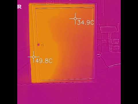 Распространение тепла при обогреве шкафа