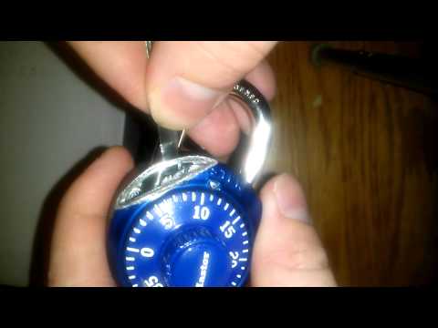 how to open master lock