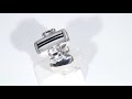 Custom Mother of Pearl Black Onyx Diamond Ring - Handcrafted Unique Ring