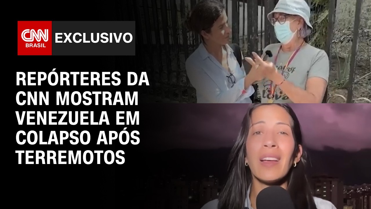 TERREMOTOS NA VENEZUELA: CNN mostra hospitais sobrecarregados e buscas por desaparecidos
