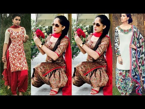 phulkari suits neck designs