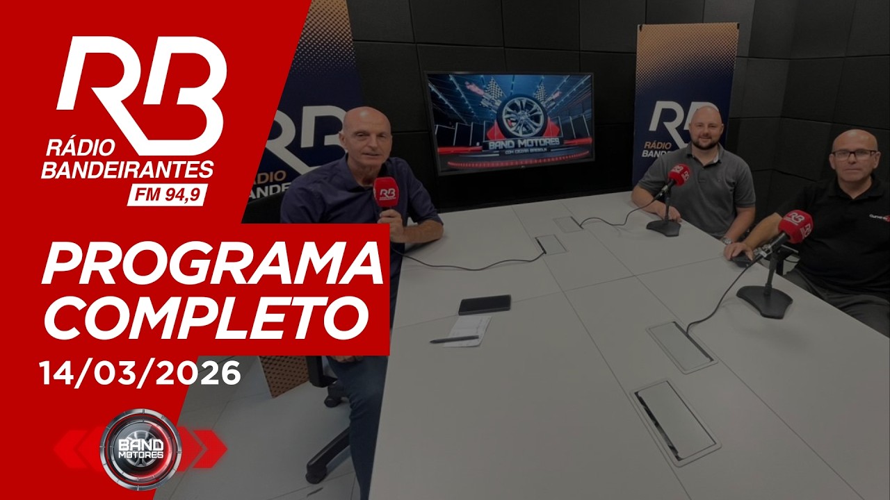 Band Motores na Rádio Bandeirantes | 14/03/2026