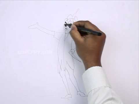 how to draw peter pan