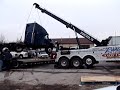 jerrdan 50ton loading tractor onto trailer