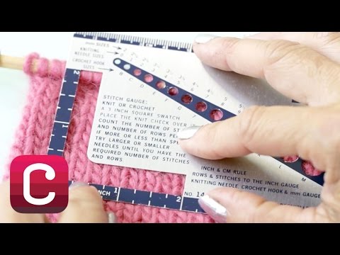 how to read a knitting gauge