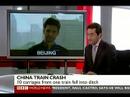 Train Crash in Shandong, China