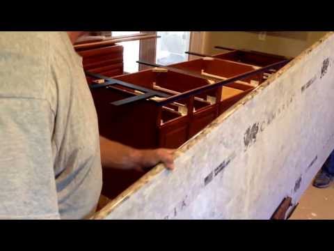 how to attach quartz countertop